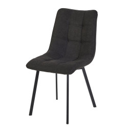 Chaise tissu Sora gris anthracite - Le Dépôt Bailleul