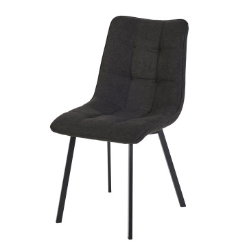 Chaise tissu Sora gris anthracite - Le Dépôt Bailleul
