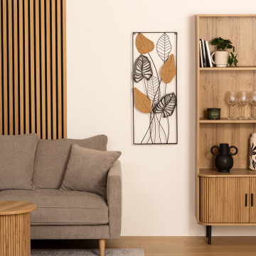 Déco murale métal 35x90 Rosa Atmosphera - Le Dépôt Bailleul