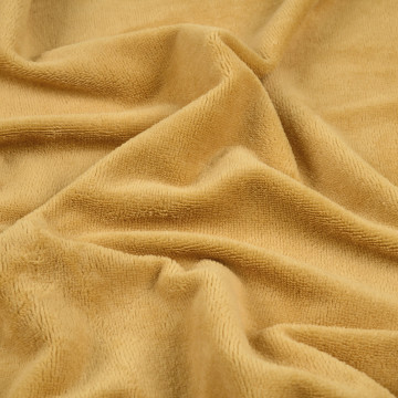 Tissu éponge Tibamboo 140cm 240g moutarde - Le Dépôt Bailleul