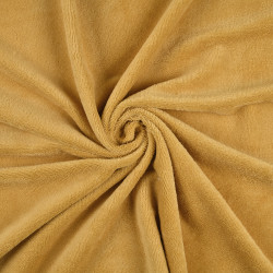 Tissu éponge Tibamboo 140cm 240g moutarde - Le Dépôt Bailleul