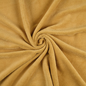 Tissu éponge Tibamboo 140cm 240g moutarde - Le Dépôt Bailleul