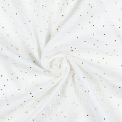 Tissu double gaze Brillegaze 135cm 120g blanc - Le Dépôt Bailleul