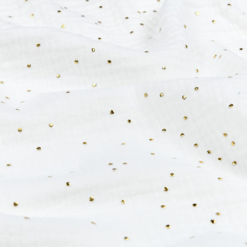 Tissu double gaze Brillegaze 135cm 120g blanc - Le Dépôt Bailleul