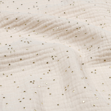 Tissu double gaze Brillegaze 135cm 120g lin - Le Dépôt Bailleul