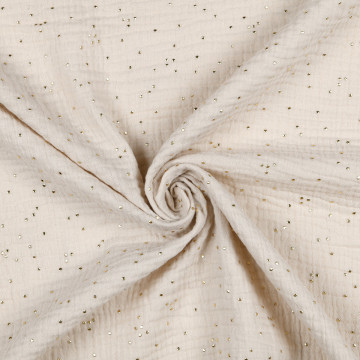 Tissu double gaze Brillegaze 135cm 120g lin - Le Dépôt Bailleul