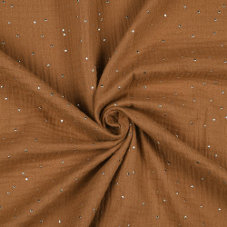 Tissu double gaze Brillegaze 135cm 120g camel - Le Dépôt Bailleul