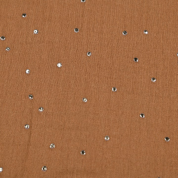 Tissu double gaze Brillegaze 135cm 120g camel - Le Dépôt Bailleul