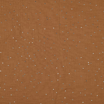 Tissu double gaze Brillegaze 135cm 120g camel - Le Dépôt Bailleul