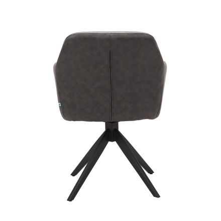 Chaise pivotante PU gris Thélyo Takasit - Le Dépôt Bailleul