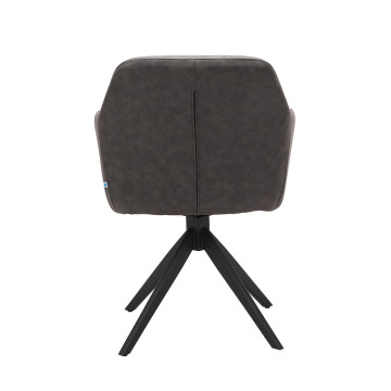 Chaise pivotante PU gris Thélyo - Le Dépôt Bailleul