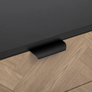Table de chevet 2 tiroirs Chevrons MDF 5five - Le Dépôt Bailleul