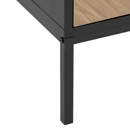 Table de chevet 2 tiroirs Chevrons MDF 5five - Le Dépôt Bailleul