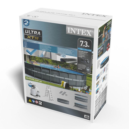 Piscine tubulaire Ultra XTR 7,32 x 1,32 m Intex - Le dépôt Bailleul