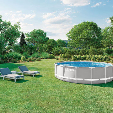 Piscine tubulaire Prism Frame 4,57 x 1,07 m Intex - Le Dépôt Bailleul