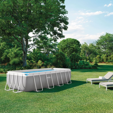 Piscine tubulaire Prism Frame rectangulaire 4 x 2 x 1 m Intex