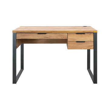 Bureau 3 tiroirs petit modèle Ron - Le Dépôt Bailleul