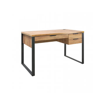 Bureau 3 tiroirs petit modèle Ron - Le Dépôt Bailleul