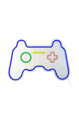 Néon mural USB Manette de...