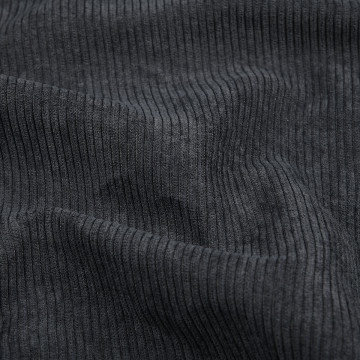 Tissu velours Antonin 145cm 260g anthracite - Le Dépôt Bailleul