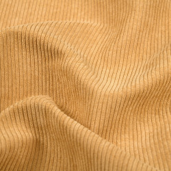 Tissu velours Antonin 145cm 260g jaune curry - Le Dépôt Bailleul