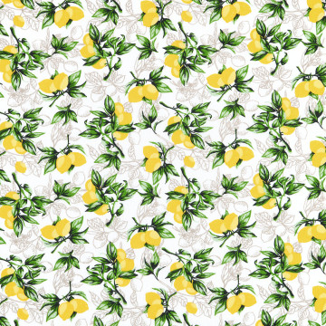 Tissu toile Hérault 140cm 110g citronnade - Le Dépôt Bailleul