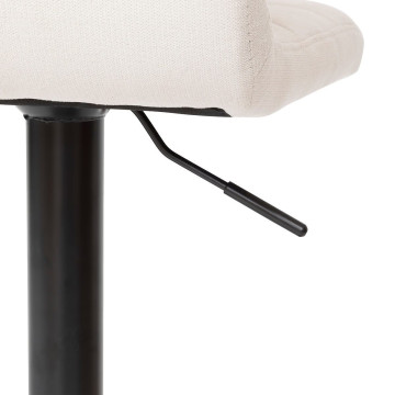 Tabouret de bar ajustable Delek tissu beige Atmosphera - Le Dépôt Bailleul