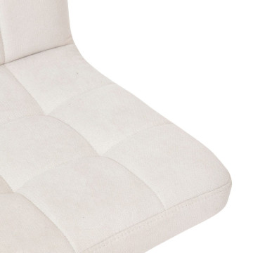 Tabouret de bar ajustable Delek tissu beige Atmosphera - Le Dépôt Bailleul