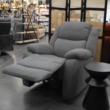 Fauteuil relax électrique inclinable gris foncé David - Le Dépôt Bailleul
