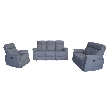 Canapé 2 places relax électrique gris Lucas - Le Dépôt Bailleul