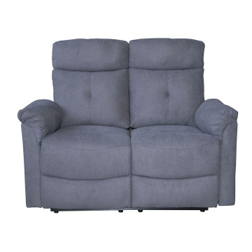 Canapé 2 places relax électrique gris Lucas - Le Dépôt Bailleul