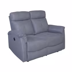 Canapé 2 places relax électrique gris Lucas - Le Dépôt Bailleul