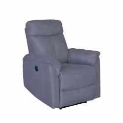 Fauteuil 1 place relax électrique gris Lucas Takasit - Le Dépôt Bailleul