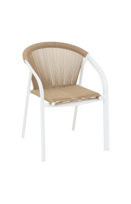 Fauteuil empilable Riu miel...