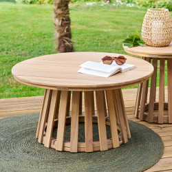 Table basse D80 ronde Osuna acacia Hespéride - Le Dépôt Bailleul
