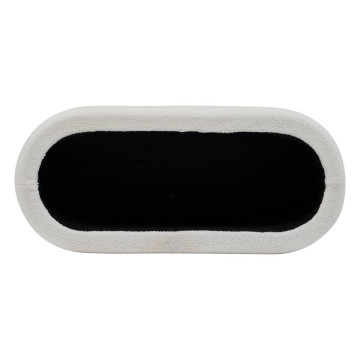 Banc coffre bouclette blanc Giulia Atmosphera - Le Dépôt Bailleul