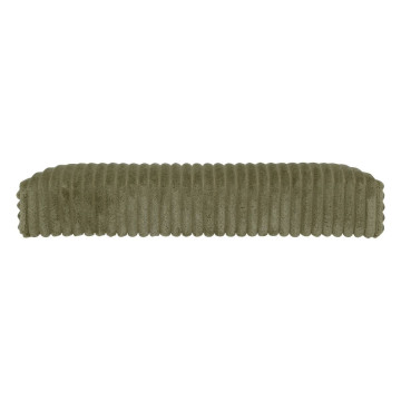 Pouf pliant double Arum côtelé 76 x 38 cm kaki Atmosphera - Le Dépôt Bailleul