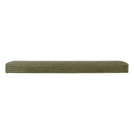 Pouf pliant double Arum côtelé 76 x 38 cm kaki Atmosphera - Le Dépôt Bailleul