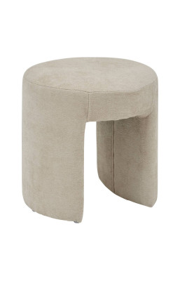 Pouf Jin D38 cm tissu beige...