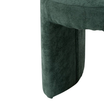 Pouf Jin D38 cm tissu vert cèdre Atmosphera - Le Dépôt Bailleul