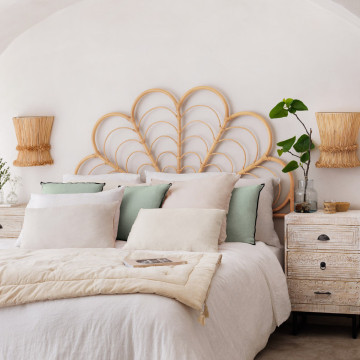 Tête de tit Aoni 160 x 140 cm rotin Atmosphera - Le Dépôt Bailleul