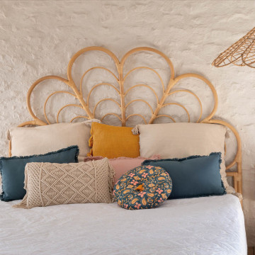 Tête de tit Aoni 160 x 140 cm rotin Atmosphera - Le Dépôt Bailleul