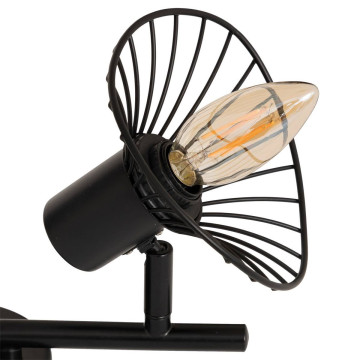 Applique 2 lampes Adelia métal noir Atmosphera - Le Dépôt Bailleul