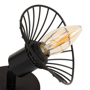 Applique Adelia 10 cm métal noir Atmosphera - Le Dépôt Bailleul