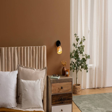 Applique Lio D10 métal et bambou Atmosphera - Le Dépôt Bailleul