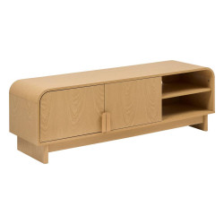 Meuble TV 2 portes et 1 étagère Lee Atmosphera - Le Dépôt Bailleul