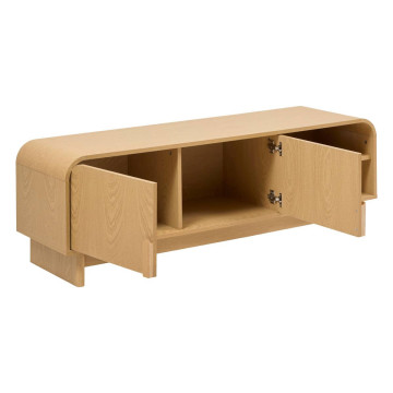 Meuble TV 2 portes et 1 étagère Lee Atmosphera - Le Dépôt Bailleul