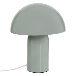 Lampe champignon H24,5 cm Lito métal vert céladon Atmosphera - Le Dépôt Bailleul