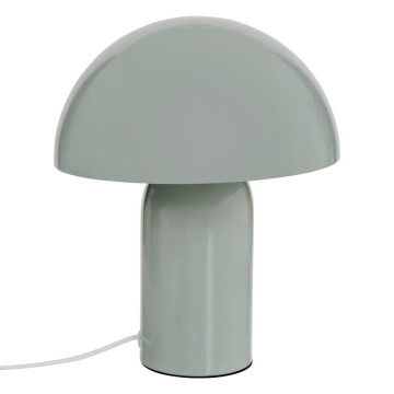 Lampe champignon H24,5 cm Lito métal vert céladon Atmosphera - Le Dépôt Bailleul
