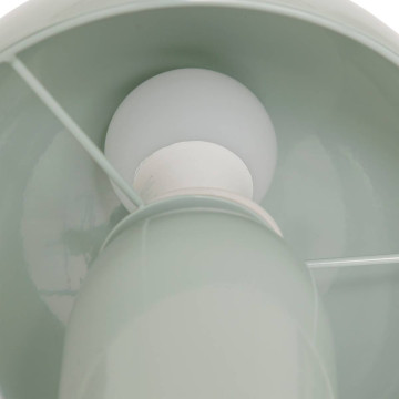 Lampe champignon H24,5 cm Lito métal vert céladon Atmosphera - Le Dépôt Bailleul